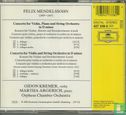 Mendelssohn, Felix: Concerto for Violin and Piano; Concerto for String Orchestra and Violin - Afbeelding 2