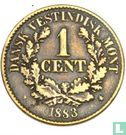 Danish West Indies 1 cent 1883 - Image 1