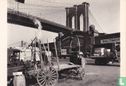 Brooklyn Bridge, with pier 21, Pennsylvania R.R., 1937 - Image 1