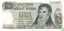Argentinië 5 Pesos 1971 - Afbeelding 1