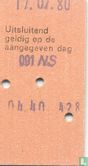 19800717 Dagretour Reductieprijs van Castricum naar Amsterdam CS - Image 2