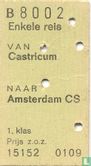 19771230 Enkele reis van Castricum naar Amsterdam CS - Afbeelding 1