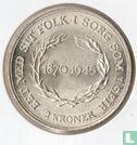 Denemarken 2 kroner 1945 "75th Birthday of King Christian X" - Afbeelding 1