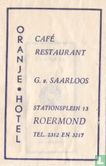 Café Restaurant Oranje Hotel  - Image 1