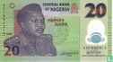 Nigeria 20 Naira  - Afbeelding 1