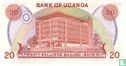 Oeganda 20 Shillings ND (1982) - Afbeelding 2