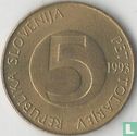 Slovenië 5 tolarjev 1993 - Afbeelding 1