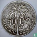 Congo belge 50 centimes 1921 (NLD) - Image 1