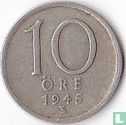 Sweden 10 öre 1945 (TS with hooks) - Image 1