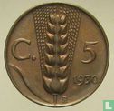 Italie 5 centesimi 1930 - Image 1