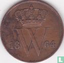 Netherlands 1 cent 1864 - Image 1