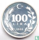 Turkije 100 lira 1988 (PROOF) - Afbeelding 1