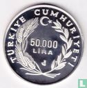 Turkije 50.000 lira 1992 (PROOF) "500 years Jewish Immigration to Turkey" - Afbeelding 2