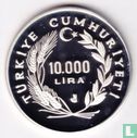 Turquie 10.000 lira 1988 (BE) "Winter Olympics in Calgary" - Image 2