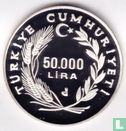 Turkije 50.000 lira 1992 (PROOF) "Summer Olympics in Barcelona" - Afbeelding 2