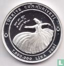 Turquie 7.500.000 lira 2001 (BE) "Mevlâna Celâddin-i Rumî" - Image 1