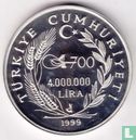 Turkije 4.000.000 lira 1999 (PROOF) "700 years of Ottoman Empire - Osman Gazi" - Afbeelding 1