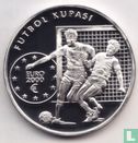 Turkey 7.500.000 lira 2000 (PROOF - coin alignment) "European Football Championship" - Image 2