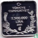 Turkije 7.500.000 lira 2001 (PROOF) "Izmir Yalicapkini" - Afbeelding 1