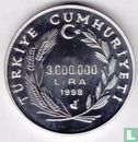 Turquie 3.000.000 lira 1998 (BE - type 1) "2000 Summer Olympics in Sydney" - Image 1
