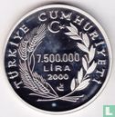Turkey 7.500.000 lira 2000 (PROOF - type 3) "Year 2000" - Image 1