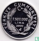 Turkije 7.500.000 lira 2000 (PROOF - medailleslag) "European Football Championship" - Afbeelding 1