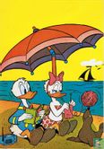 Donald en Katrien aan het strand - Afbeelding 1