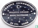 Turquie 25 yeni türk lirasi 2008 (BE) "Zodiac - Taurus" - Image 1
