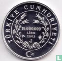 Turkije 15.000.000 lira 2003 (PROOF) "2006 Football World Cup in Germany" - Afbeelding 1
