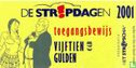 De Stripdagen Toegangsbewijs Vijftien Gulden 2001 - Bild 1