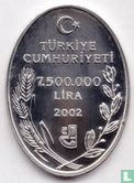 Turkije 7.500.000 lira 2002 (PROOF) "Tulipa orphanidea" - Afbeelding 1