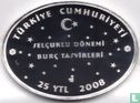 Turquie 25 yeni türk lirasi 2008 (BE) "Zodiac - Cancer" - Image 1