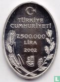 Turkey 7.500.000 lira 2002 (PROOF) "Tchihatchewia isatidea" - Image 1
