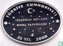Turquie 25 yeni türk lirasi 2008 (BE) "Zodiac - Leo" - Image 1