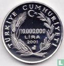 Turkije 10.000.000 lira 2001 (PROOF) "2000 Summer Olympics in Sydney" - Afbeelding 1