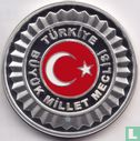 Turkey 50 türk lirasi 2010 (PROOF - coloured) "90th Anniversary of Turkish Republic" - Image 2