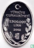 Turkey 7.500.000 lira 2002 (PROOF) "Crocus sativus" - Image 1
