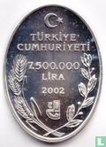 Turkey 7.500.000 lira 2002 (PROOF) "Centaurea tchihatcheffii" - Image 1