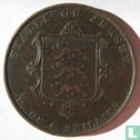 Jersey 1/13 shilling 1858 - Image 2