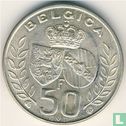 Belgien 50 Franc 1960 (Wendeprägung) "King Baudouin's marriage to Doña Fabiola de Mora y Aragon" - Bild 2