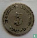 Duitse Rijk 5 pfennig 1890 (A) - Afbeelding 1