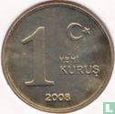 Turkije 1 yeni kurus 2008 - Afbeelding 1