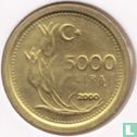 Turkije 5000 lira 2000 - Afbeelding 1