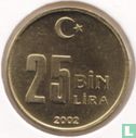 Turkije 25 bin lira 2002 - Afbeelding 1