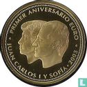 Spanje 200 euro 2003 (PROOF) "First anniversary of the introduction of the euro" - Afbeelding 1