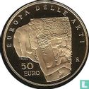 Italy 50 euro 2003 (PROOF) "Europa delle Arti" - Image 2