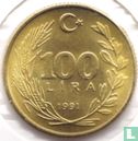 Turkije 100 lira 1991 - Afbeelding 1