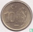 Turkije 10 bin lira 1997 (Zwaar muntplaatje) - Afbeelding 1