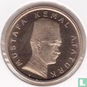 Turkije 100.000 lira 1999 (PROOF - type 1) "75th anniversary Republic of Turkey" - Afbeelding 2