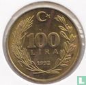 Turkije 100 lira 1992 - Afbeelding 1
